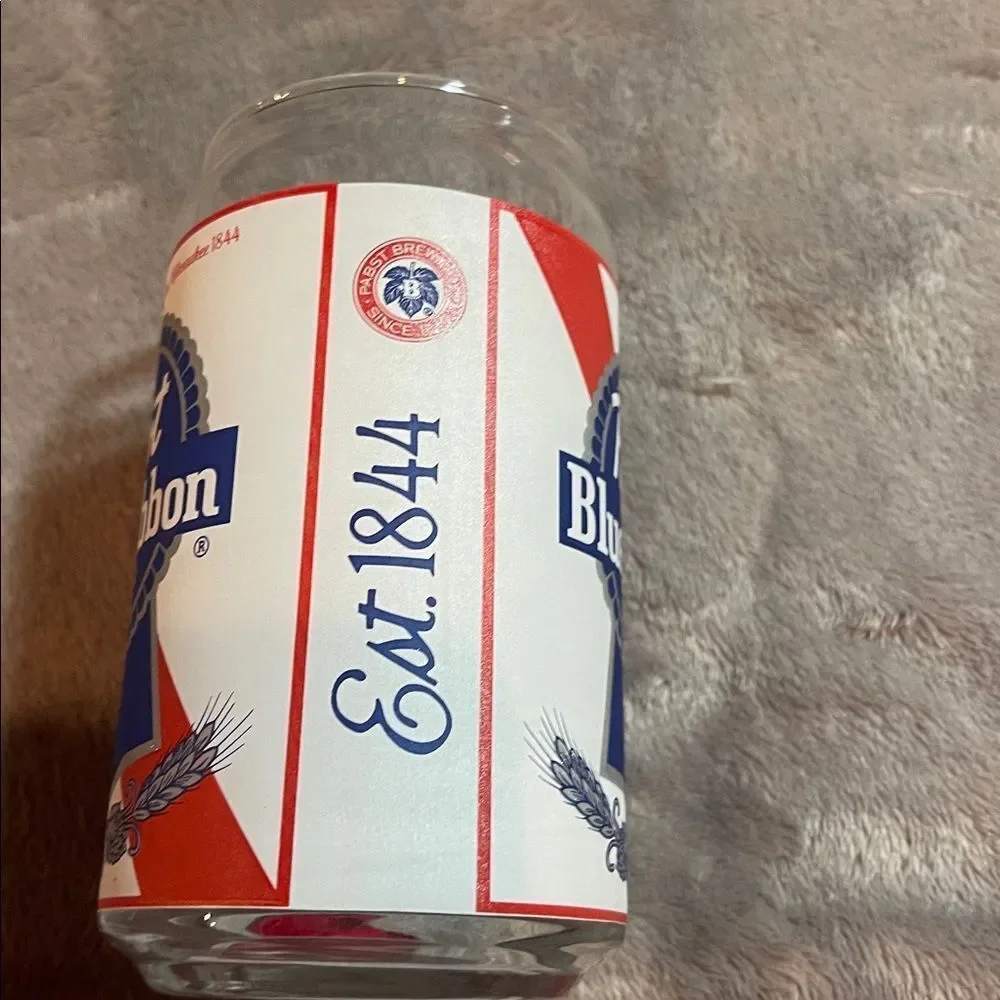 Pabst Blue Ribbon Beer Glass